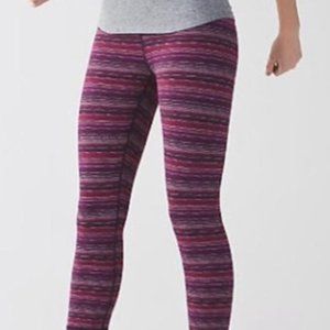 LULULEMON Wunder Under Cyber Stripe Long Legging